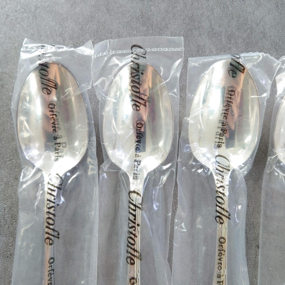 美品 クリストフル リュバン ケーキフォーク コーヒースプーン 6点 クリストフル リュバン コーヒースプーン 6点 箱付き クリストフル